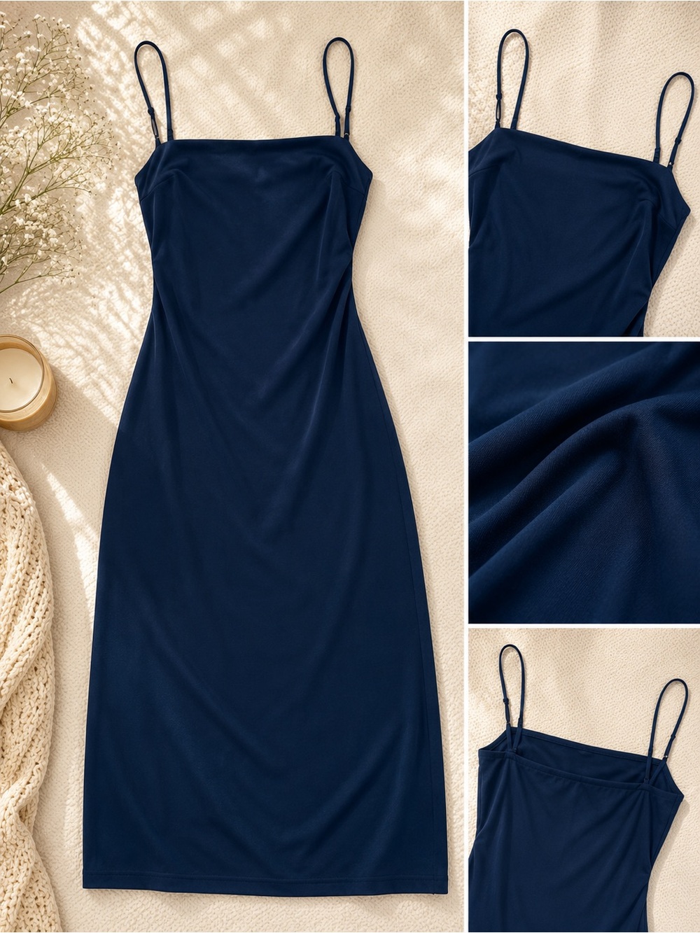 B. Darlin Navy Slip Dress | Size 7/8